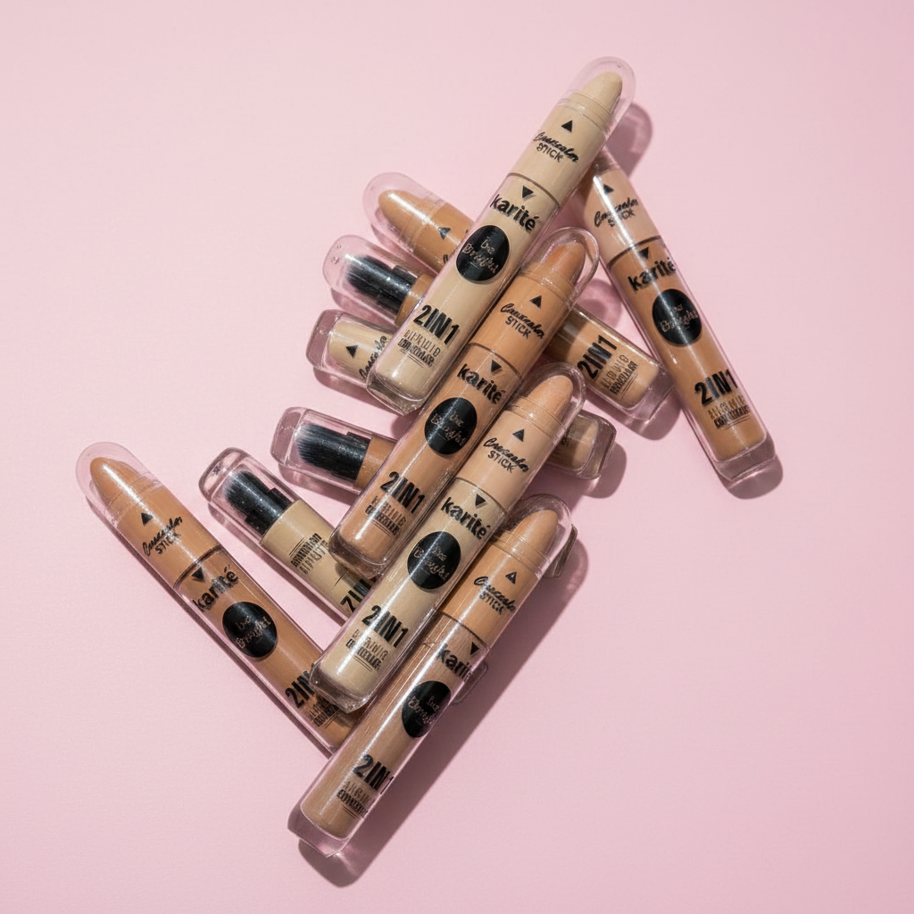 Corrector Karite 2IN1 Blurring Concealer Stick - Fondo Rosado