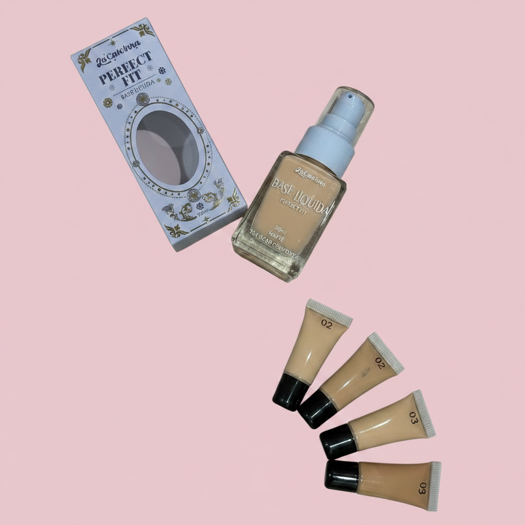 Base Líquida La Catrina Perfect Fit - fondo rosado